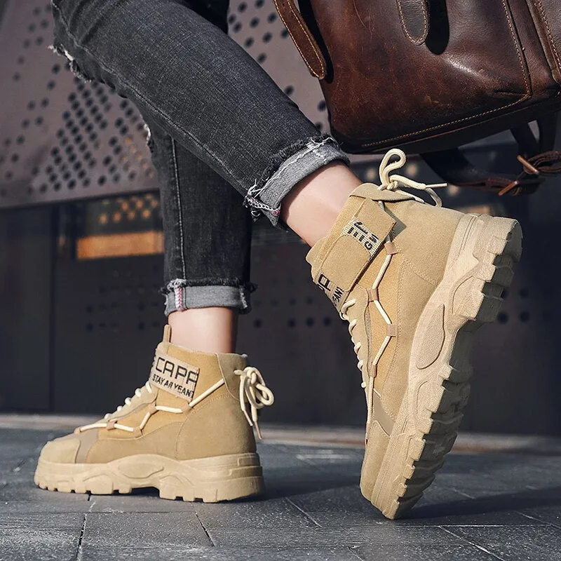 Fashion Men Boots Loafers Running Shoes
