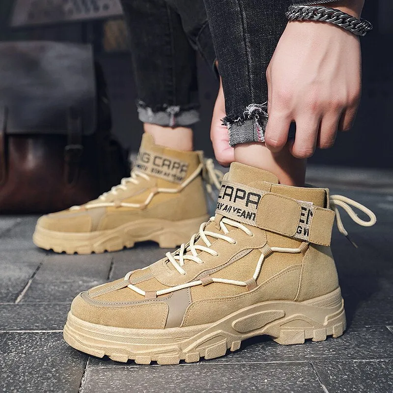 Fashion Men Boots Loafers Running Shoes