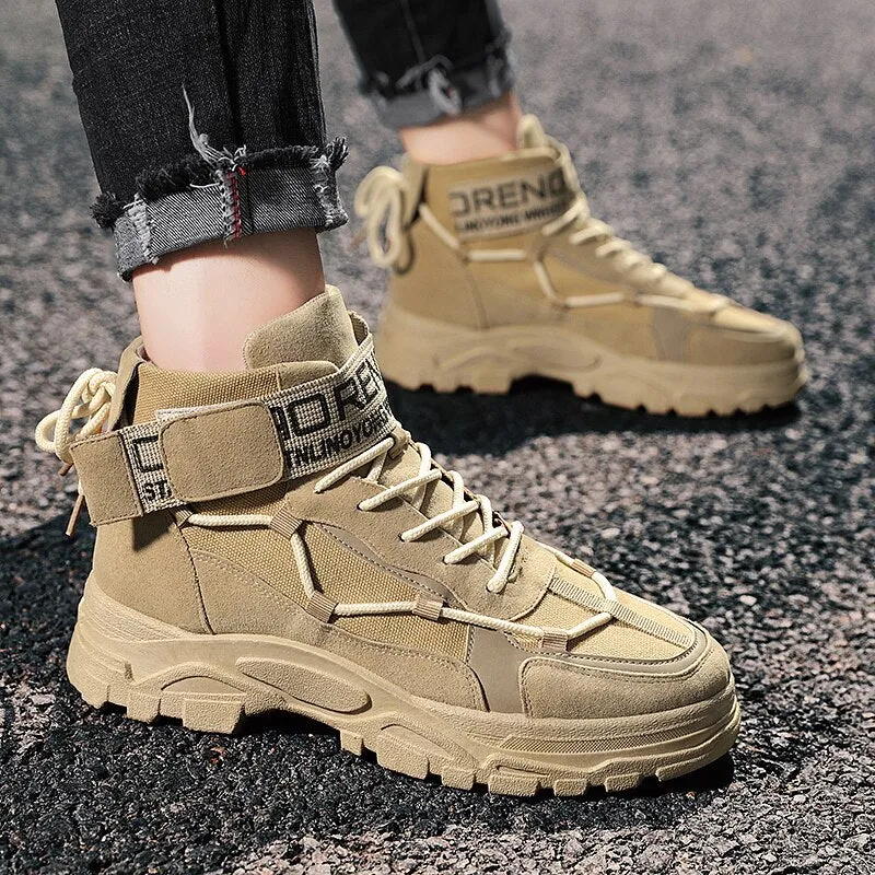 Fashion Men Boots Loafers Running Shoes
