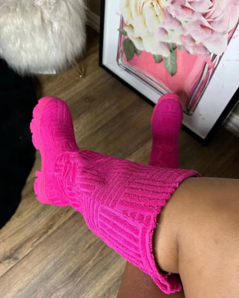 Fashion winter Knit Boots /Over Knee Girls
