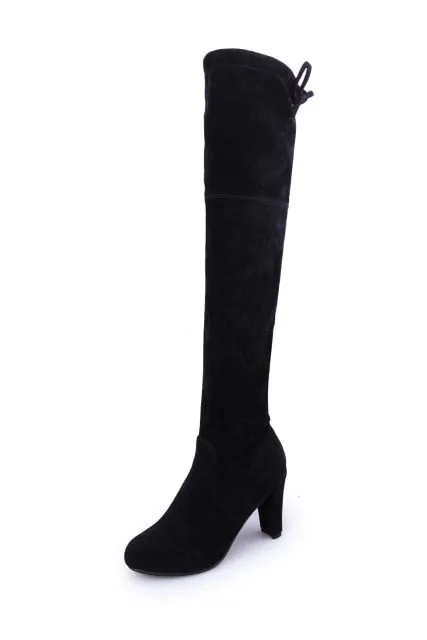 Faux Slim Boots Sexy Over The Knee Thigh High Boots