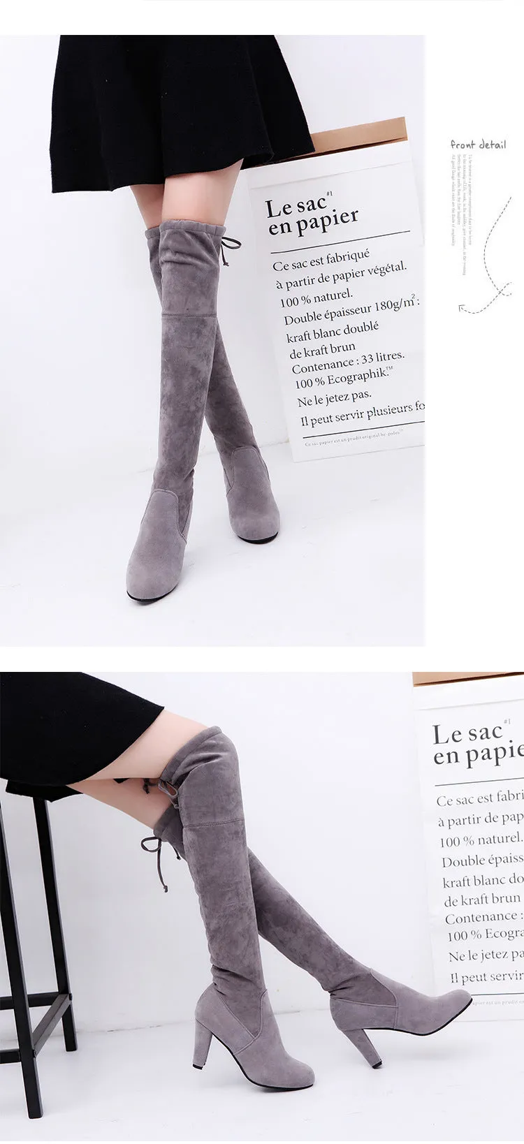 Faux Slim Boots Sexy Over The Knee Thigh High Boots