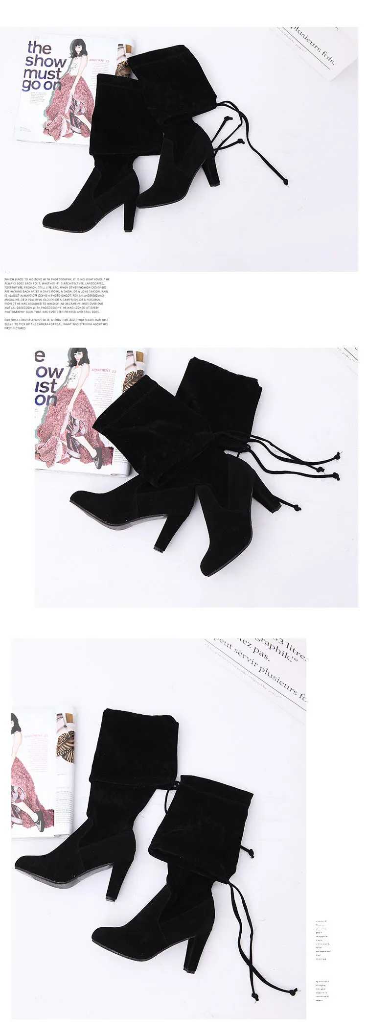 Faux Slim Boots Sexy Over The Knee Thigh High Boots