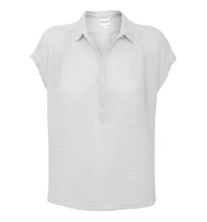 Felicite Short Sleeve Henley - White