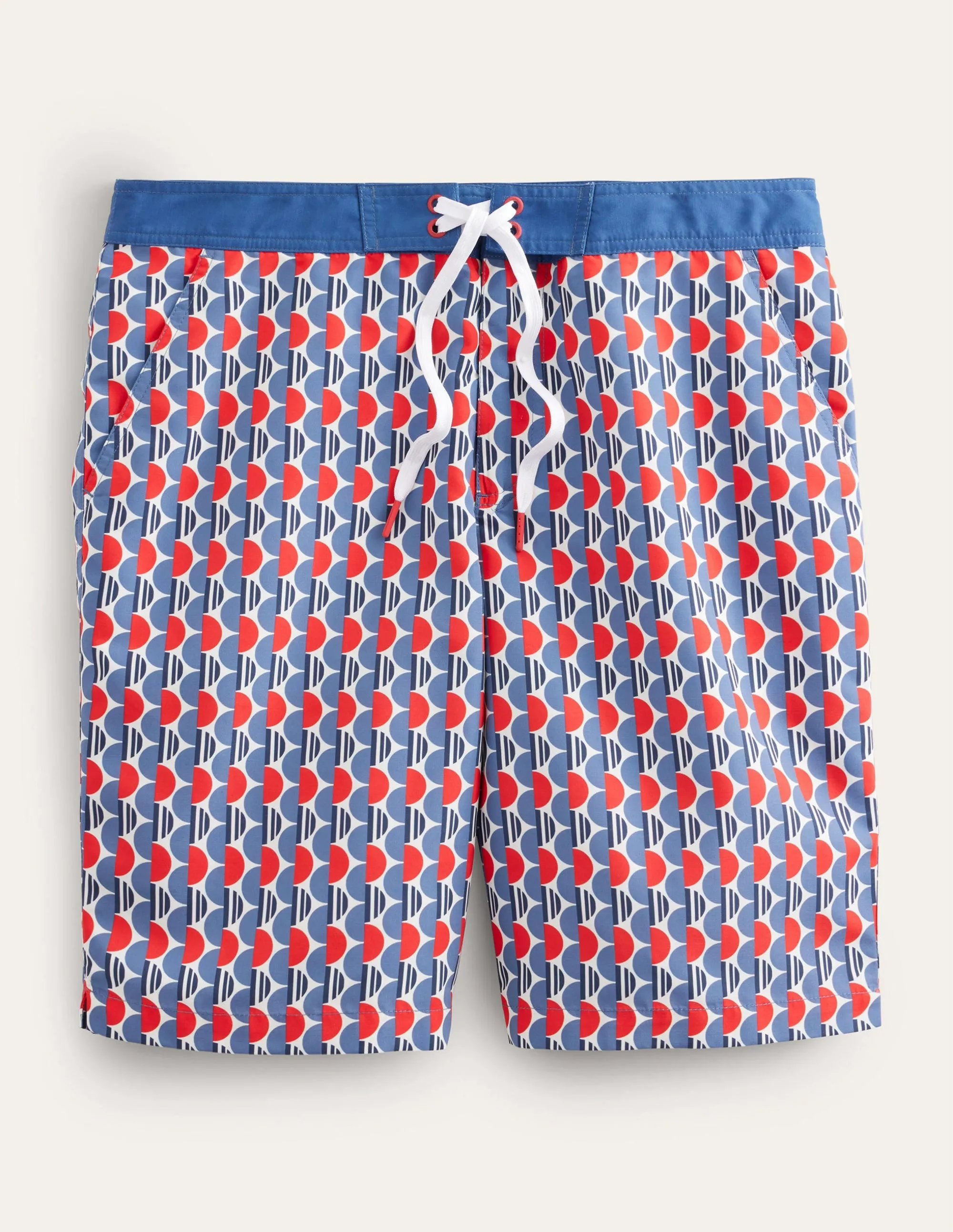 Fixed Waist Board Short-Red Alert Split Circles