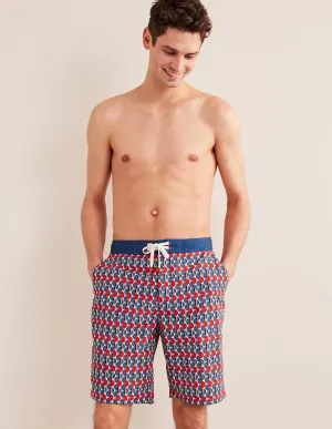 Fixed Waist Board Short-Red Alert Split Circles