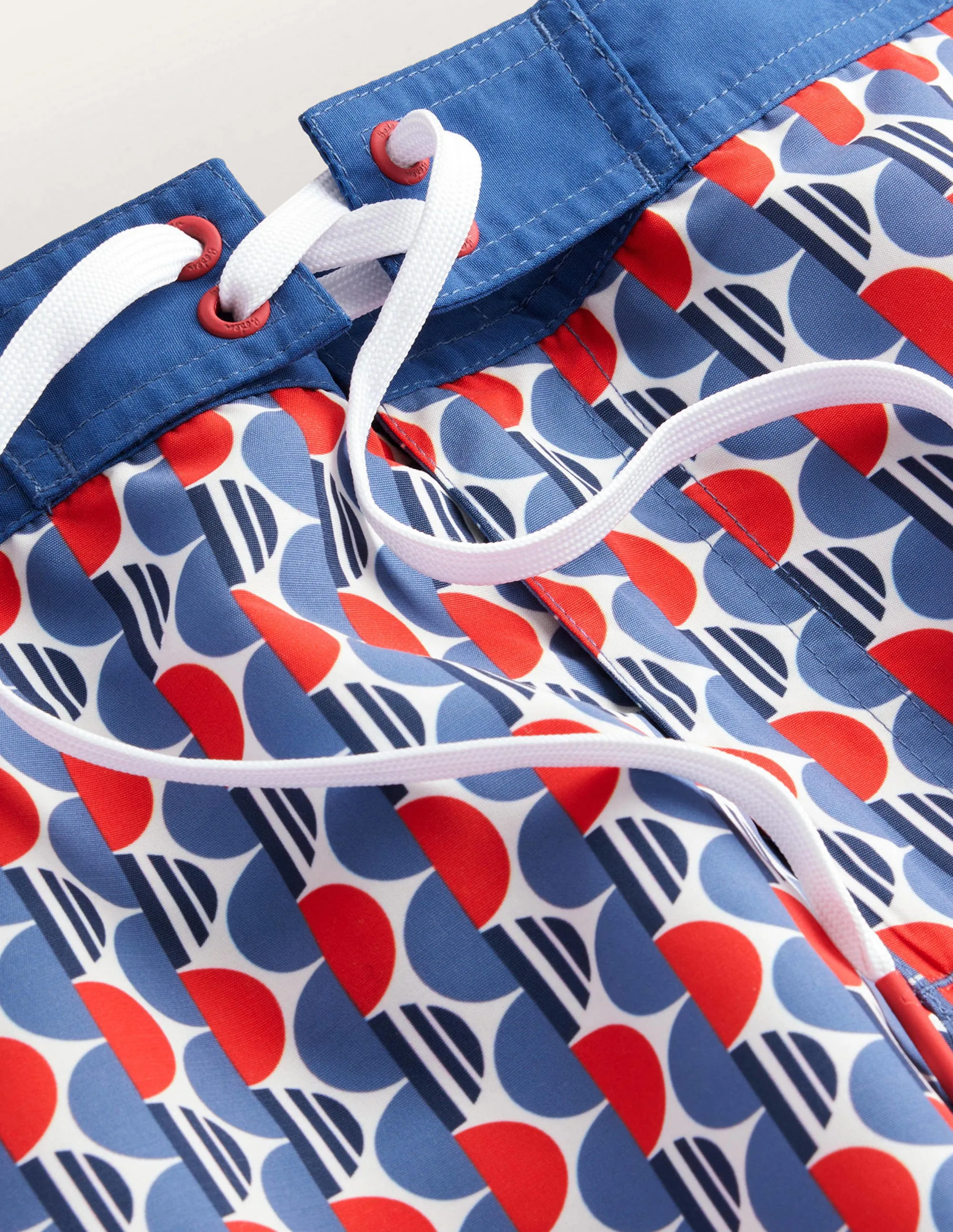 Fixed Waist Board Short-Red Alert Split Circles