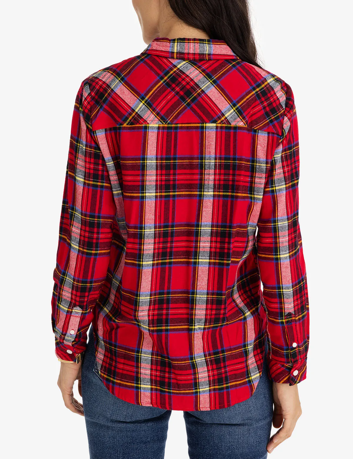 FLANNEL PLAID LONG SLEEVE SHIRT