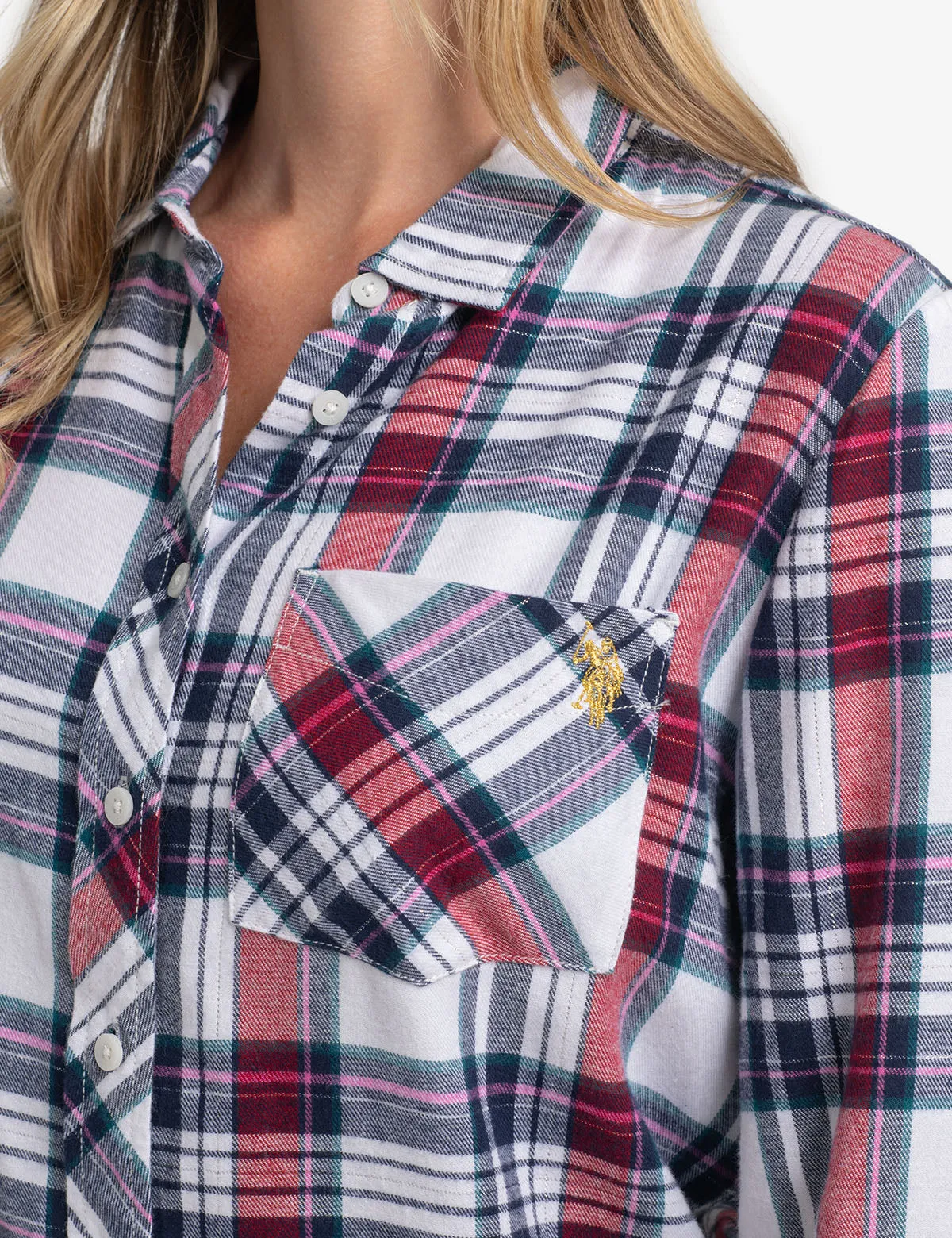 FLANNEL PLAID LONG SLEEVE SHIRT