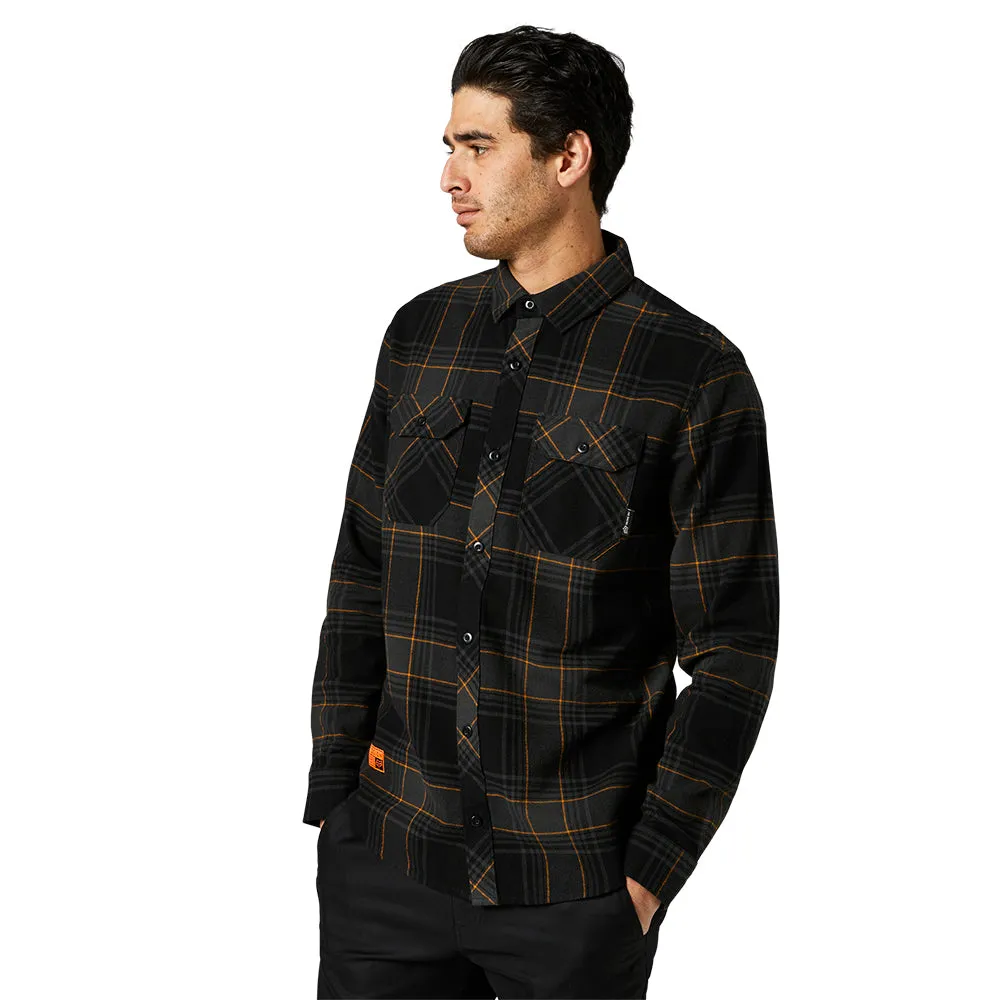 FOX TRAILDUST 2.0 FLANNEL LS SHIRT [BLACK] XXL