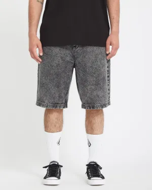 Freazy Loose Elasticated Waist 22" Short - LIGHT ACID BLACK
