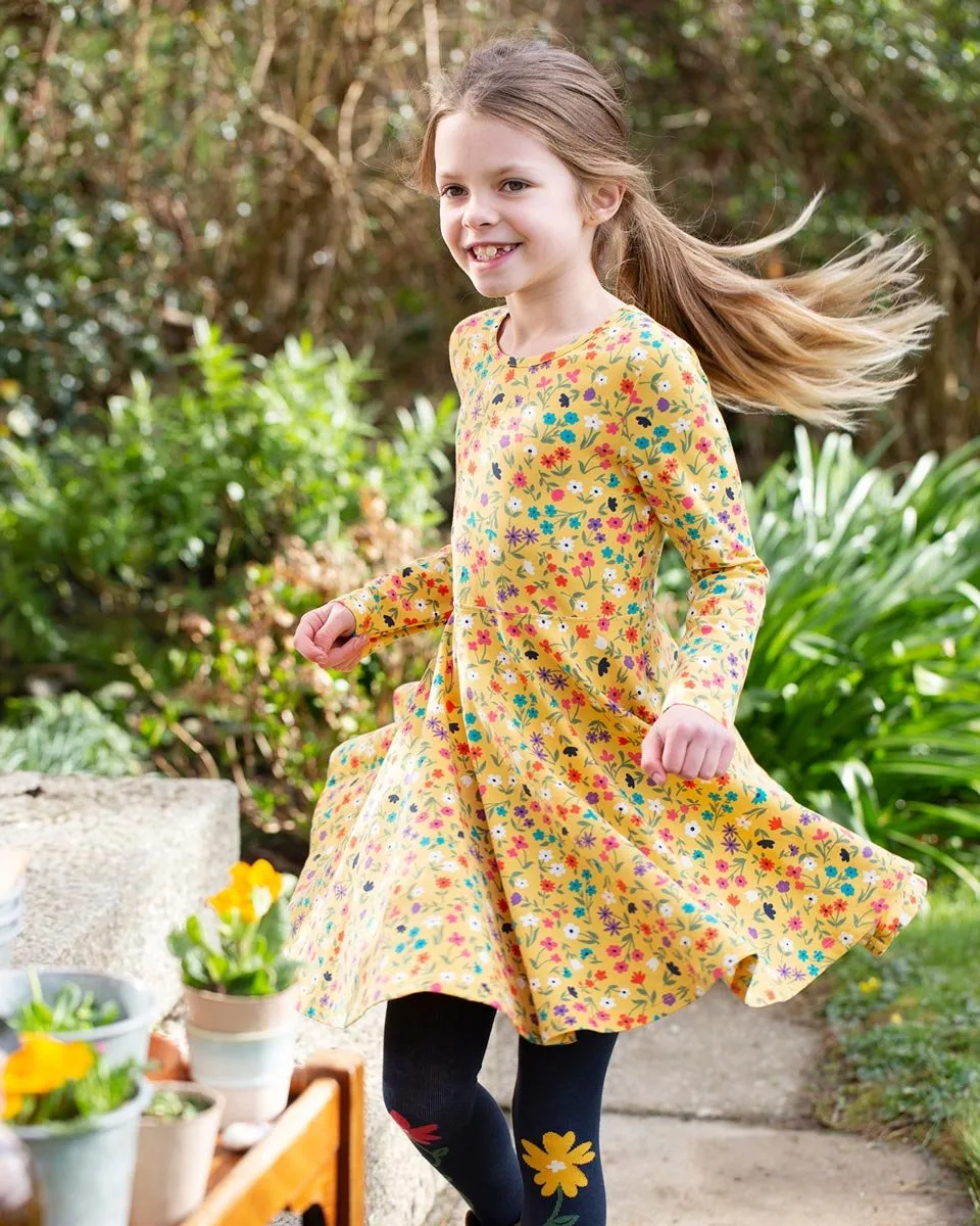 Frugi Wild Flowers Sofia Skater Dress