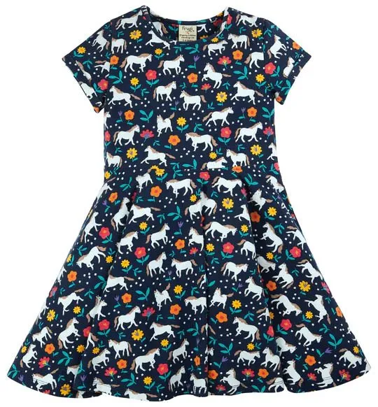 Frugi Wild Horses Spring Skater Dress