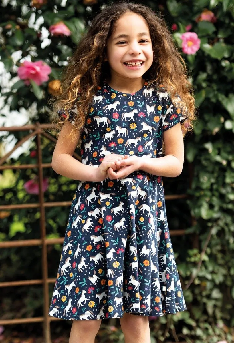 Frugi Wild Horses Spring Skater Dress