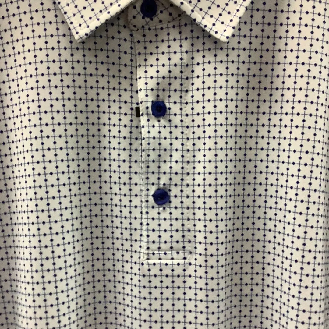 FX Fusion Navy/White Diamond Print