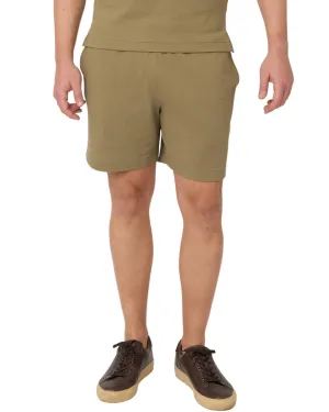 Gagliardi Olive Popcorn Texture Shorts