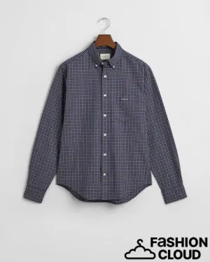 Gant Mens Tattersall shirt Persian Blue