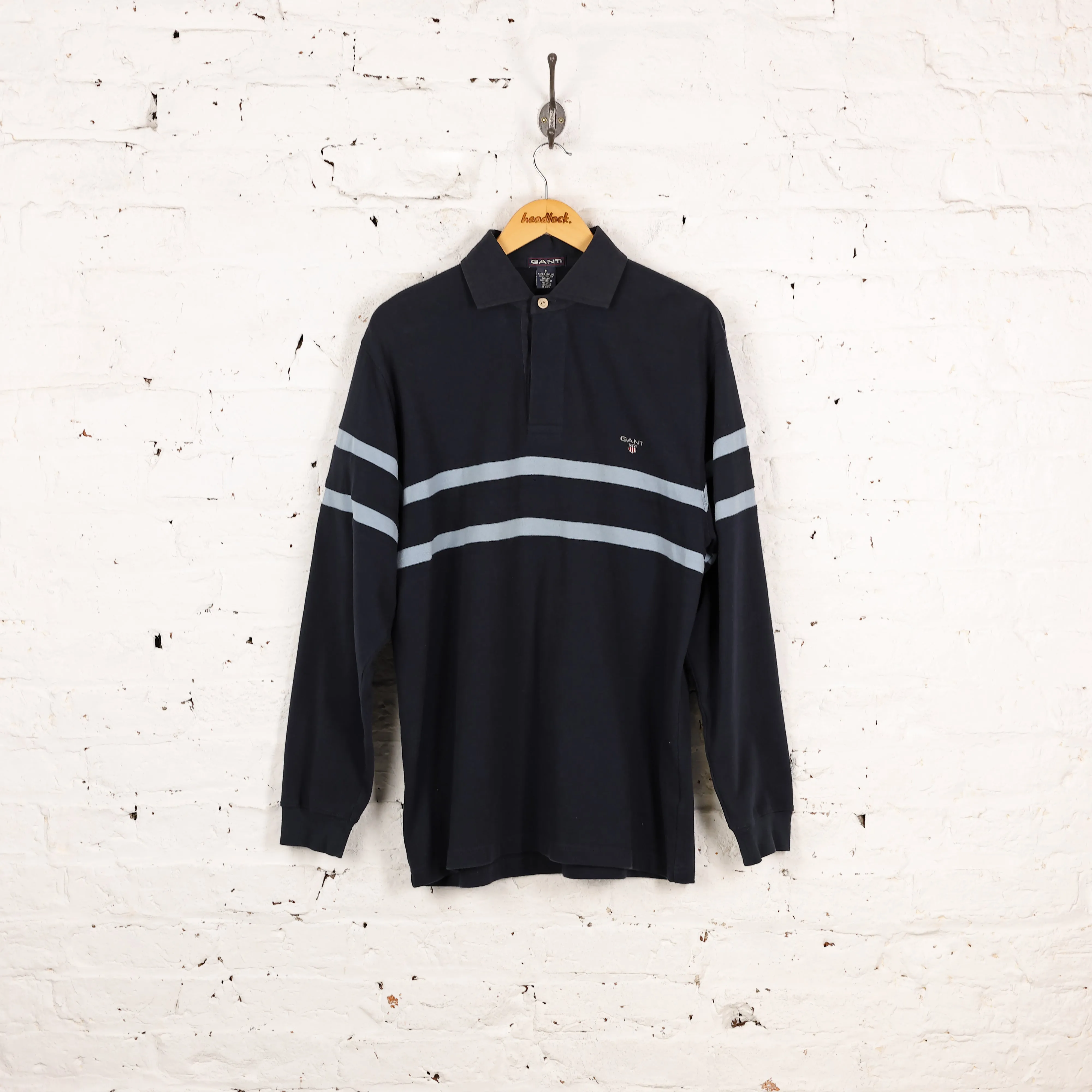 Gant Polo Sweatshirt - Blue - M