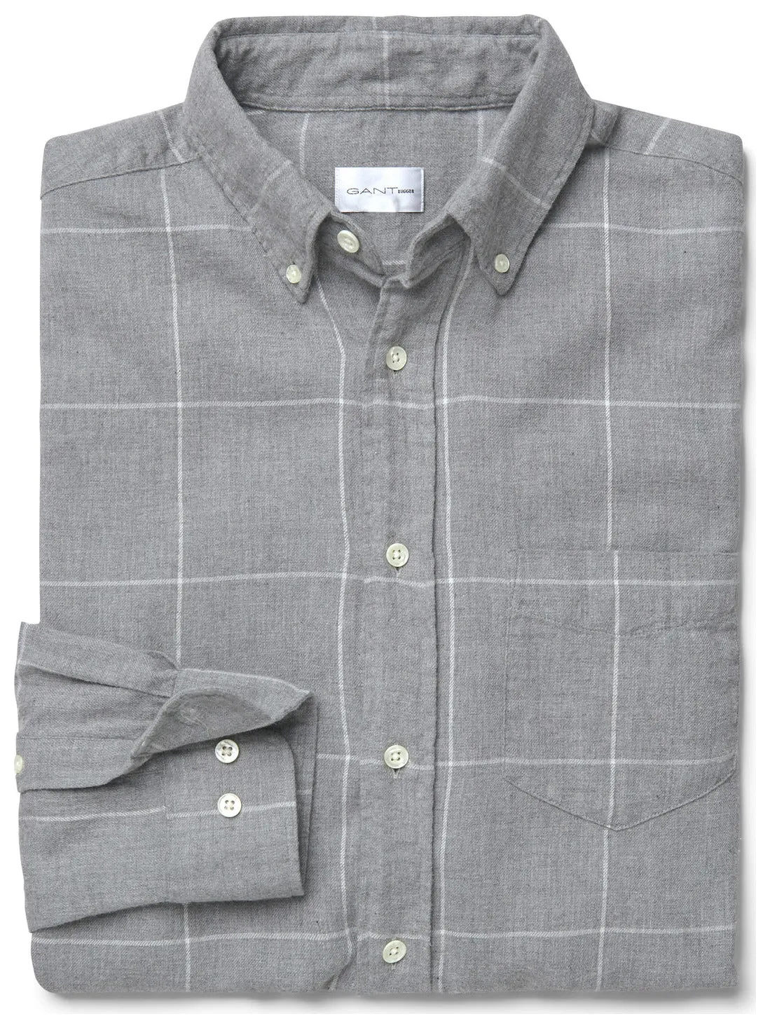 GANT RUGGER Men's Windblown Flannel Check HOBD Shirt 3081332 Size M NWT