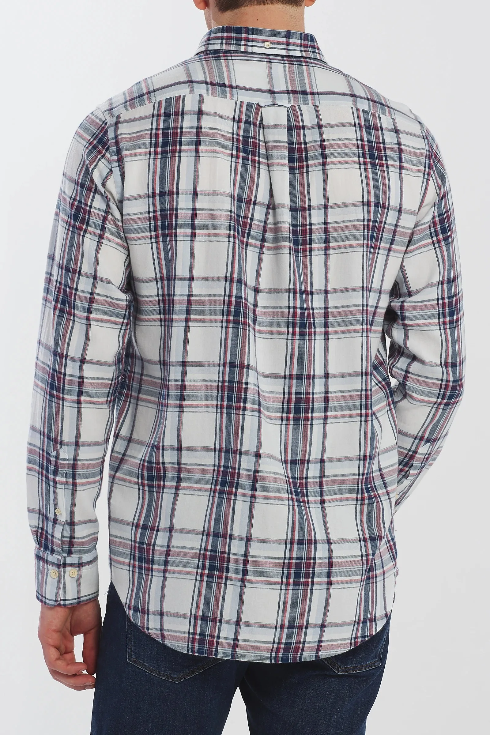 GANT White Windblown Flannel Button Down Shirt 3019730 Size M NWT
