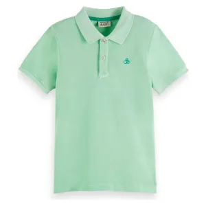 Garment-Dyed Pique Polo - Tropical Mint