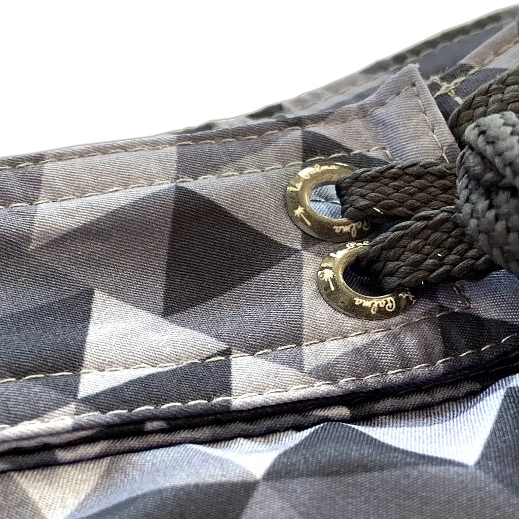 Geometric  Board Shorts- Grey