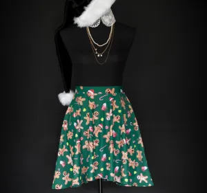 Gingerdead Gothmas Skater Skirt