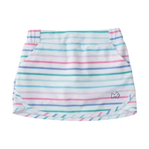 Girls' Carolina Catch Skort in Fuchsia Pink Multicolor Stripe