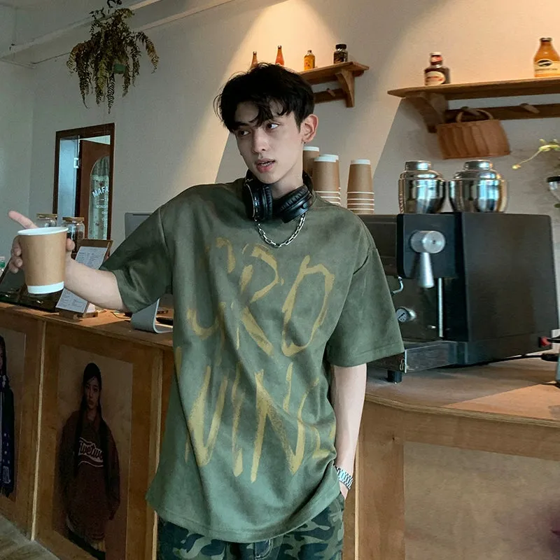 Graffiti Print Short-Sleeve T-shirt