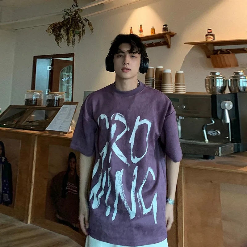 Graffiti Print Short-Sleeve T-shirt