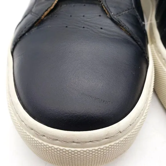 GREATS Brooklyn The Royale Men's Size 10.5 Lace Black Leather Low Top Sneakers