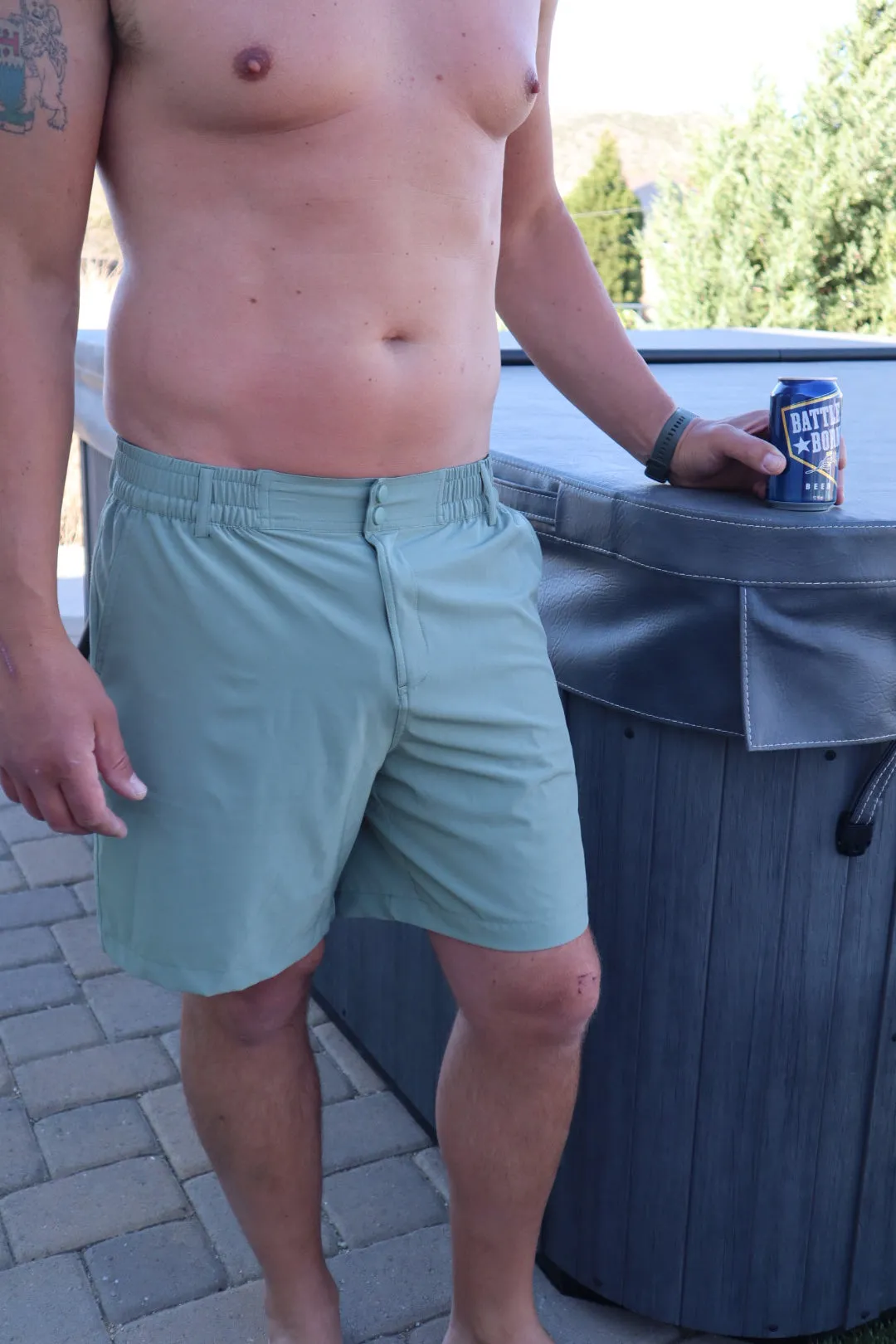 Green Board Shorts
