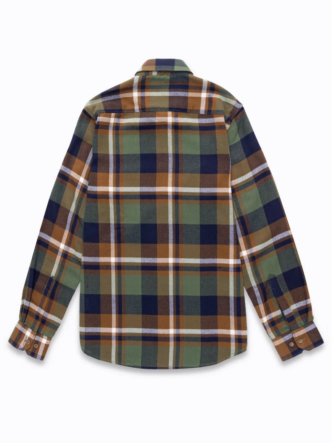 Green Flannel Checks Shirt