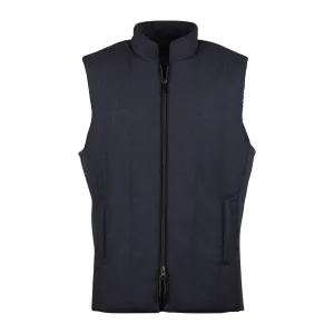 Grey Ribbed Knitted Flannel Vest