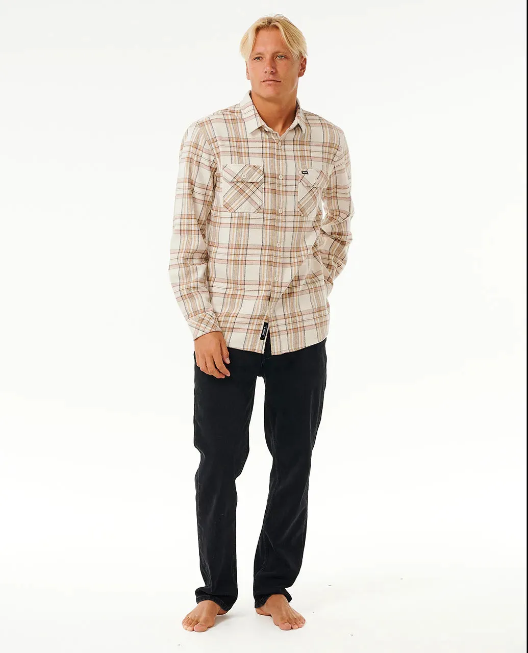 Griffin Flannel Shirt | Bone