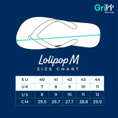 GriPP Lolipop M Men’s Sandals – Comfortable Rubber Footwear for Active Men (Model D)