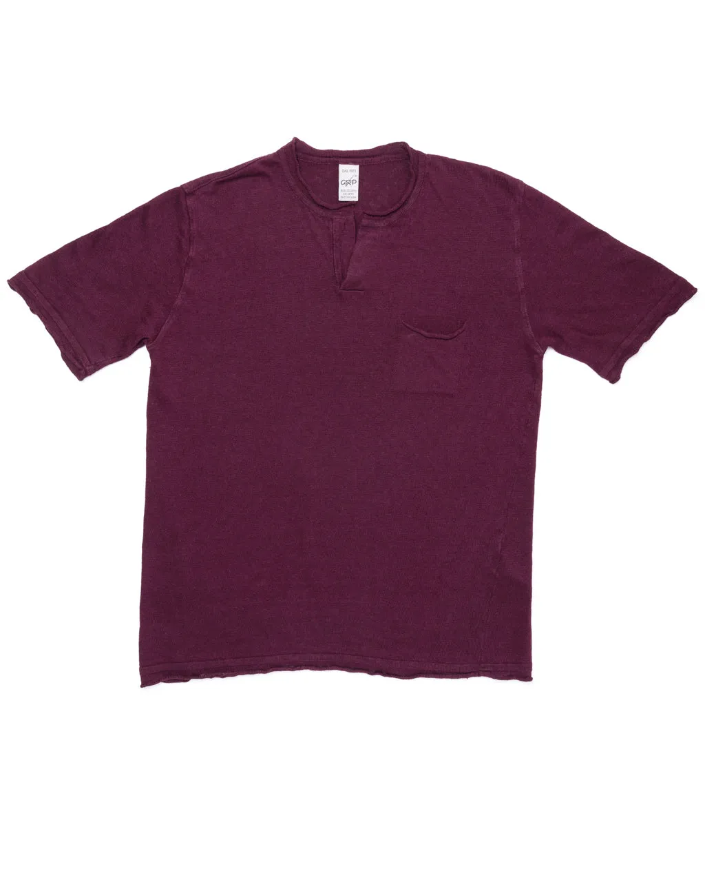 GRP Knitwear Neo Henley SF PL 10 Linen Knit Bordeaux