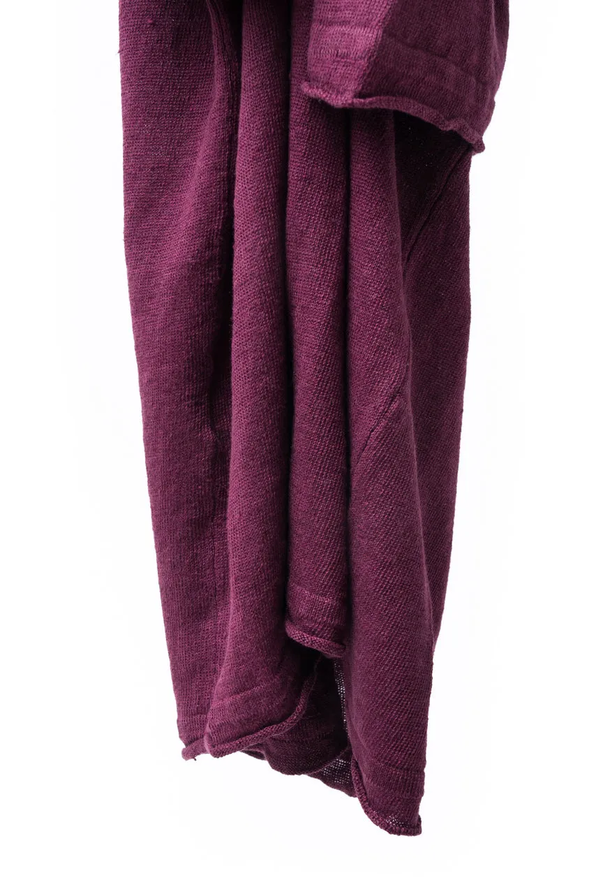 GRP Knitwear Neo Henley SF PL 10 Linen Knit Bordeaux