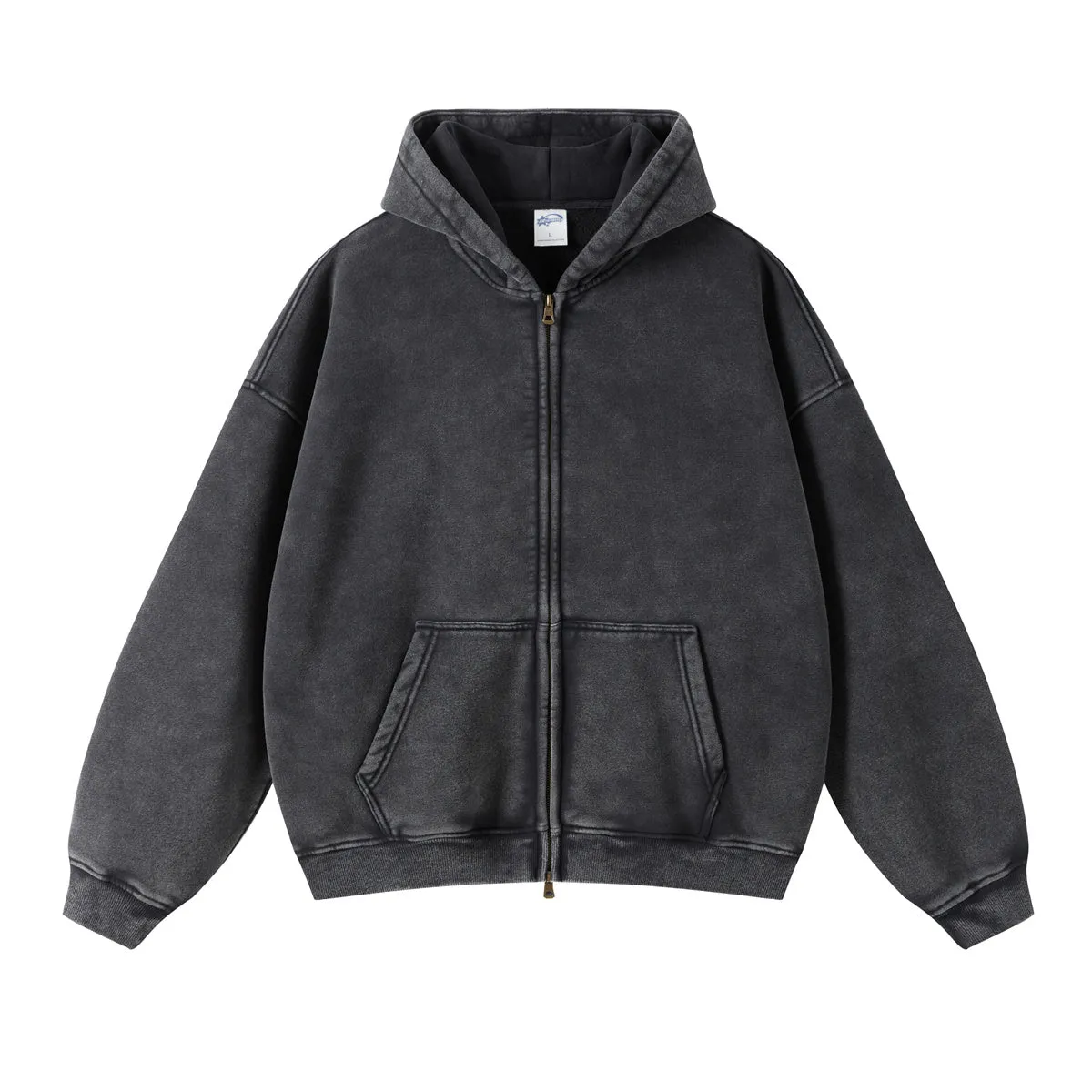 Grunge Outfits Wash Hoodie & Baggy Jeans