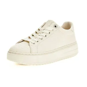 GUESS Denesa Embossed 4G Logo Sneakers - OFFWHT