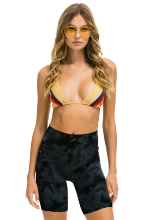 HAND DYED 6 INCH HI-RISE BIKER SHORT - TIE DYE SMOKE