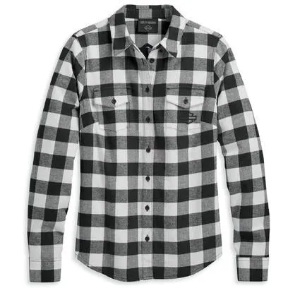 Harley-Davidson® Women's Woven Plaid Shirt