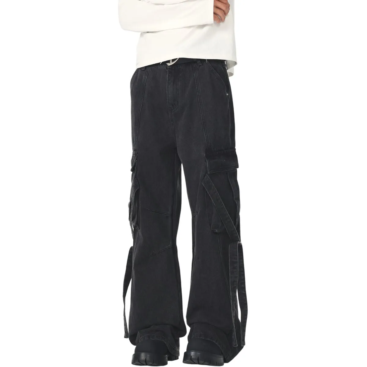 Heavyweight Bootcut Cargo Jeans