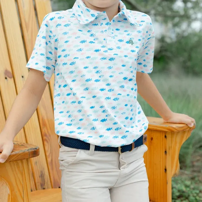 Henry Performance Polo - Fish