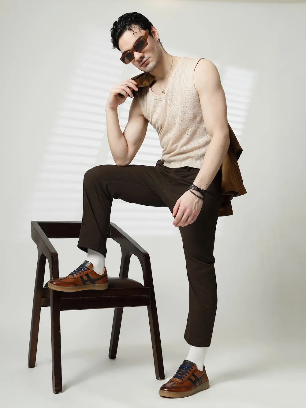 Henry Tan Leather Sneaker