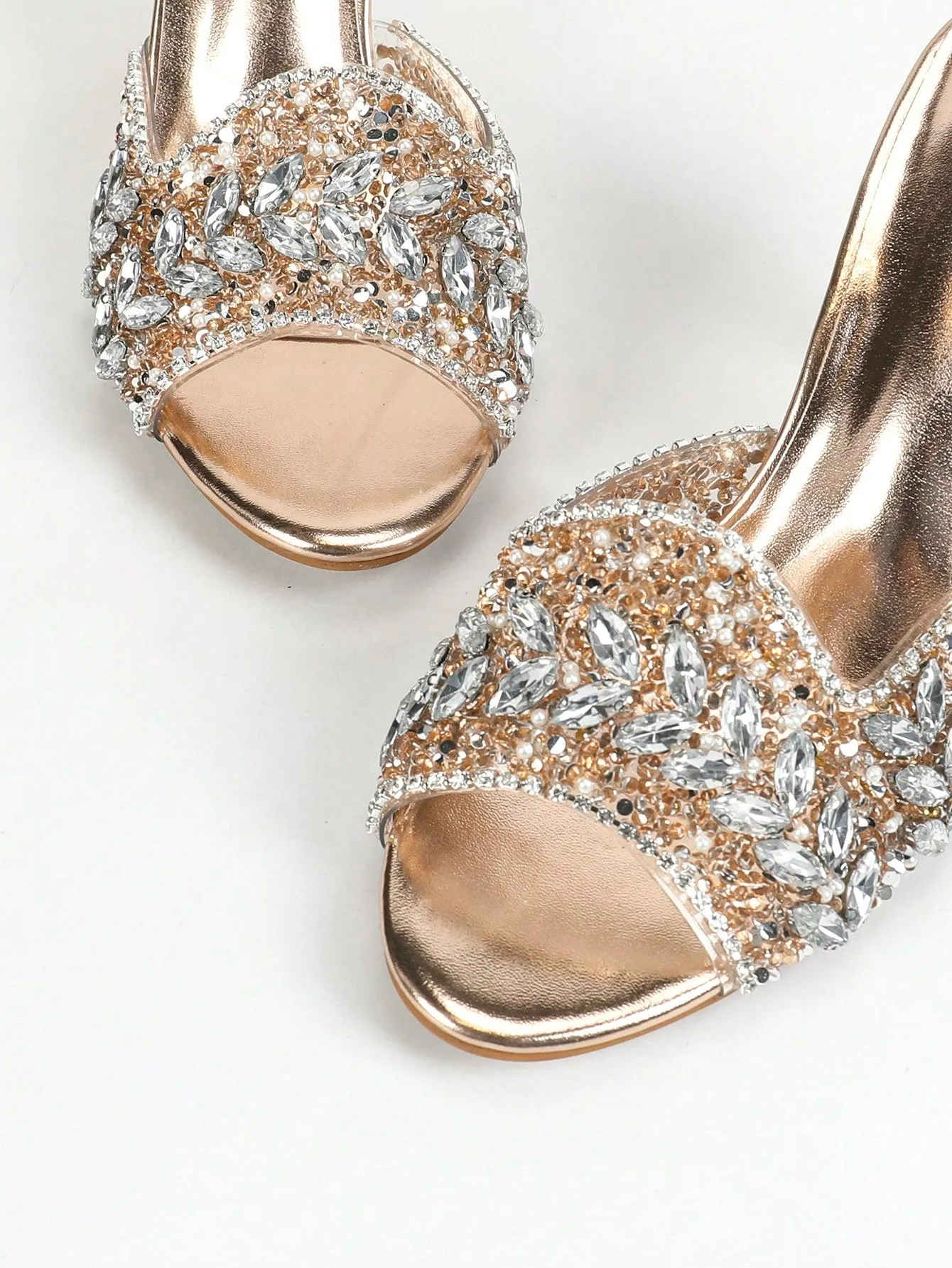 High Heels Round Toe Comfortable Transparent Sandals