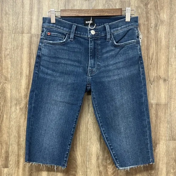 Hudson Amina Midrise Demin Board Shorts