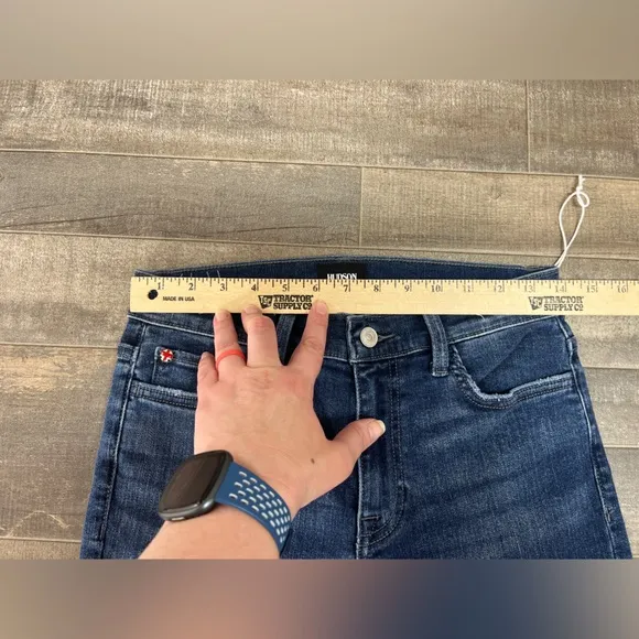 Hudson Amina Midrise Demin Board Shorts