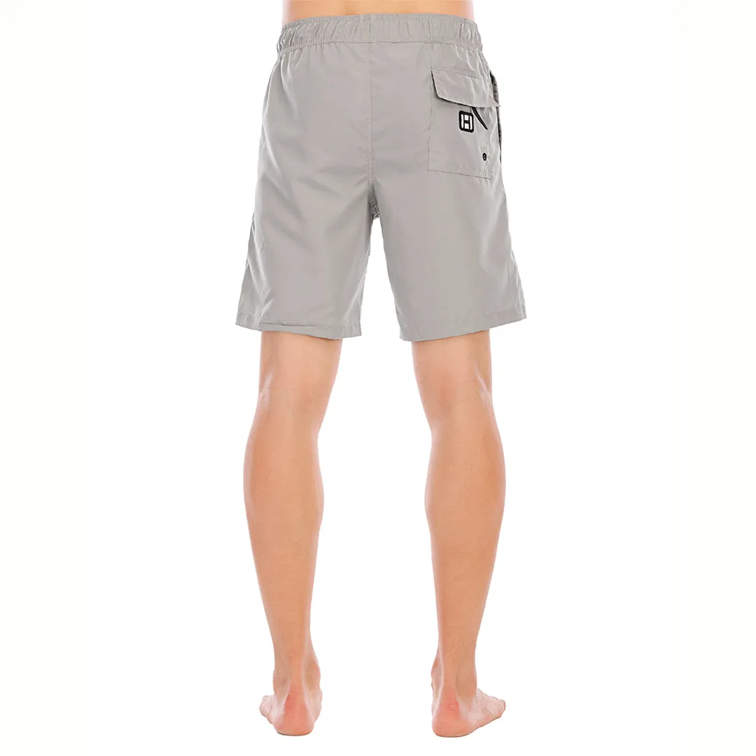 HUGE SPORTS Classic UPF50  Mens Board Shorts - Gray