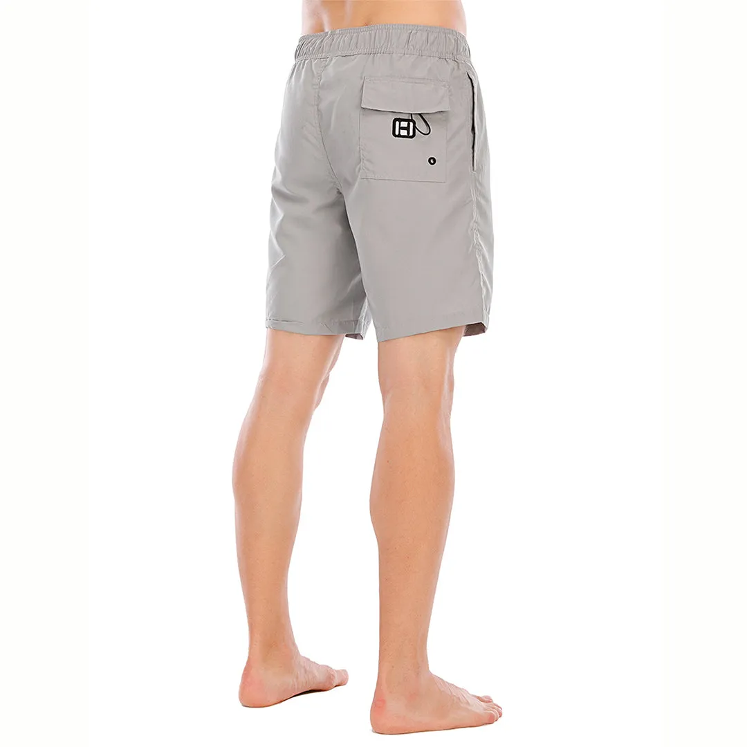 HUGE SPORTS Classic UPF50  Mens Board Shorts - Gray